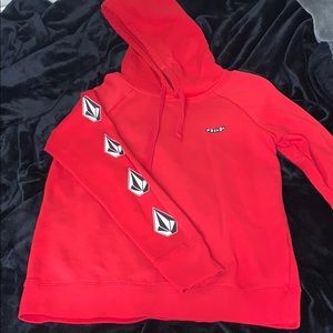 Red Volcom hoodie